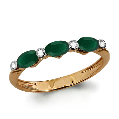 

Кольцо из серебра с агатом/фианитом р., Aquamarine 6525609, 6525609_925_з