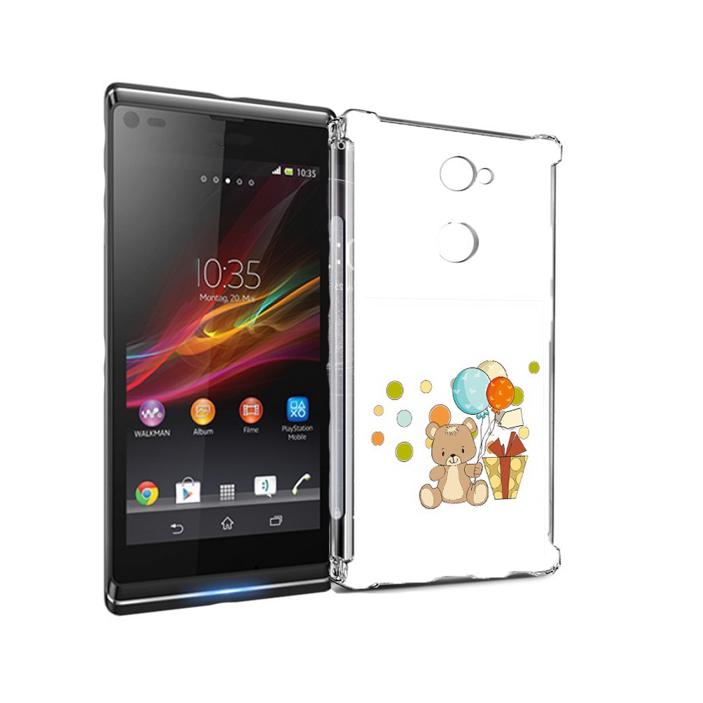 

Чехол MyPads Tocco для Sony Xperia L2 медвеженок с подарком (PT99662.233.470), Прозрачный, Tocco