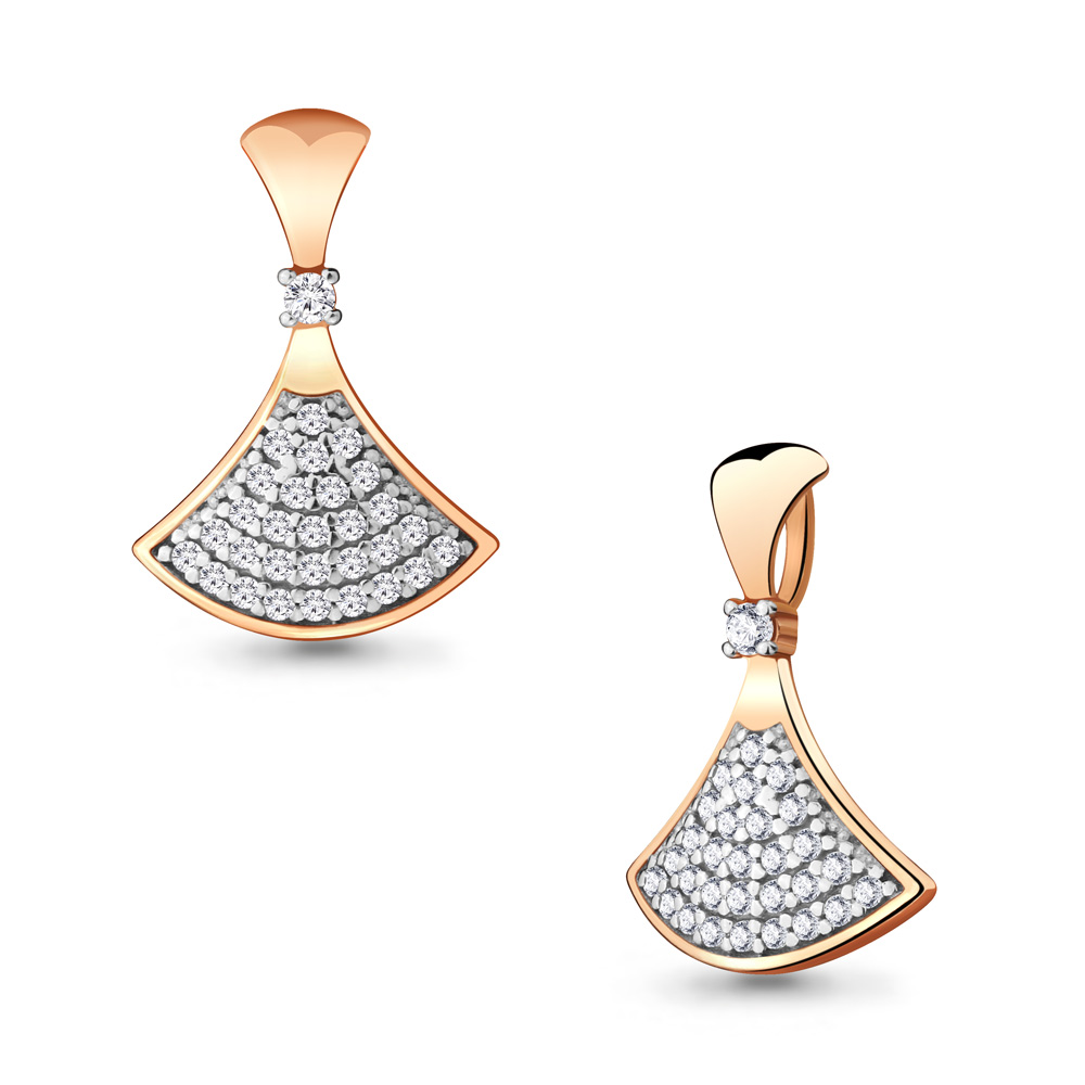 

Кулон из серебра с фианитом Aquamarine 24283А, 24283А_925_з
