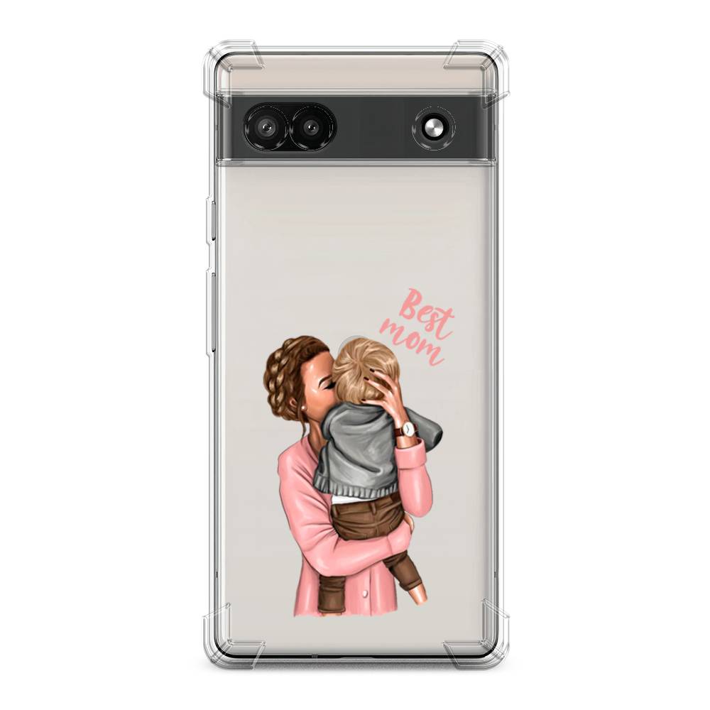 

Чехол Awog на Google Pixel 6A "Мама с малышом", Розовый;коричневый;бежевый, 271151-1
