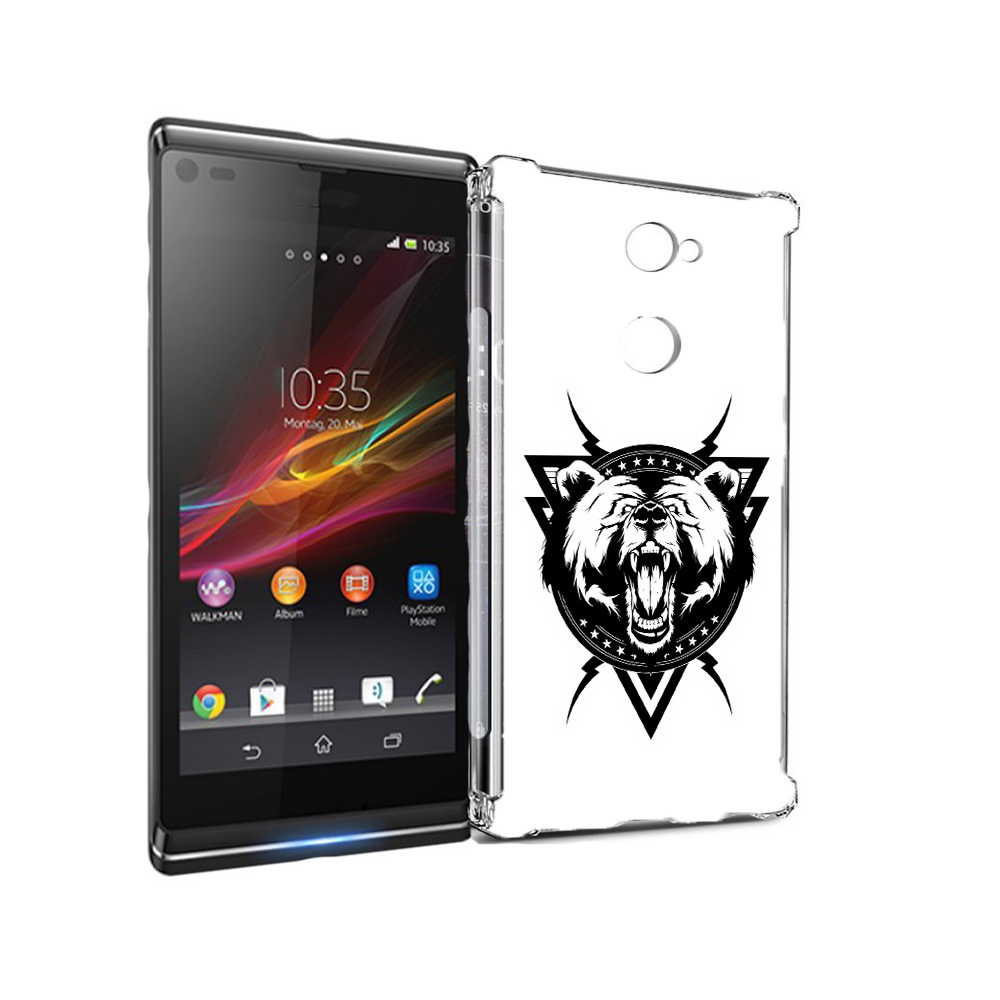 

Чехол MyPads Tocco для Sony Xperia L2 медведь в треугольнике (PT99662.233.464), Прозрачный, Tocco