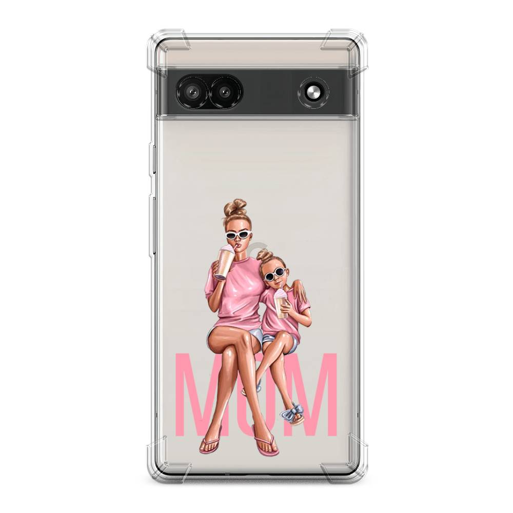 

Чехол Awog на Google Pixel 6A "Lovely mom", Синий;бежевый;розовый, 271151-1