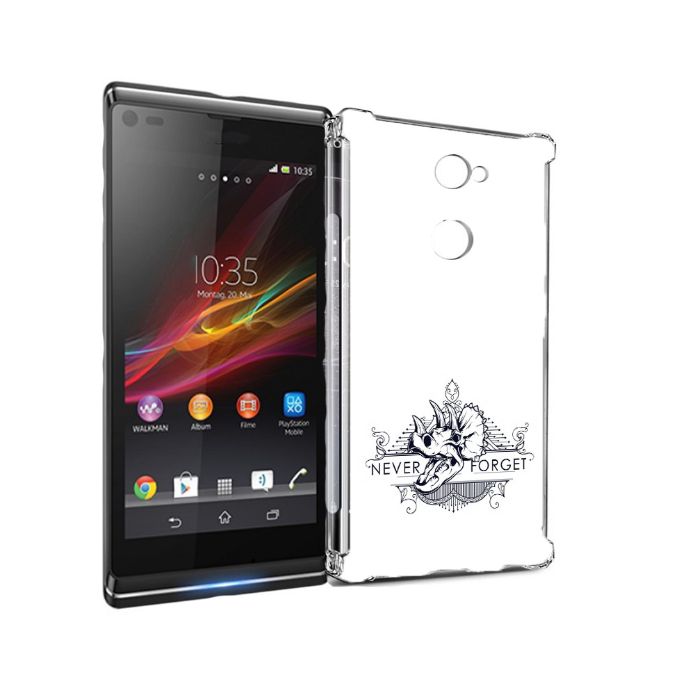 

Чехол MyPads Tocco для Sony Xperia L2 логотип носорога никогда не забуду (PT99662.233.445), Прозрачный, Tocco