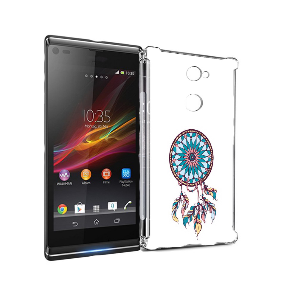 

Чехол MyPads Tocco для Sony Xperia L2 ловец снов синий (PT99662.233.443), Прозрачный, Tocco