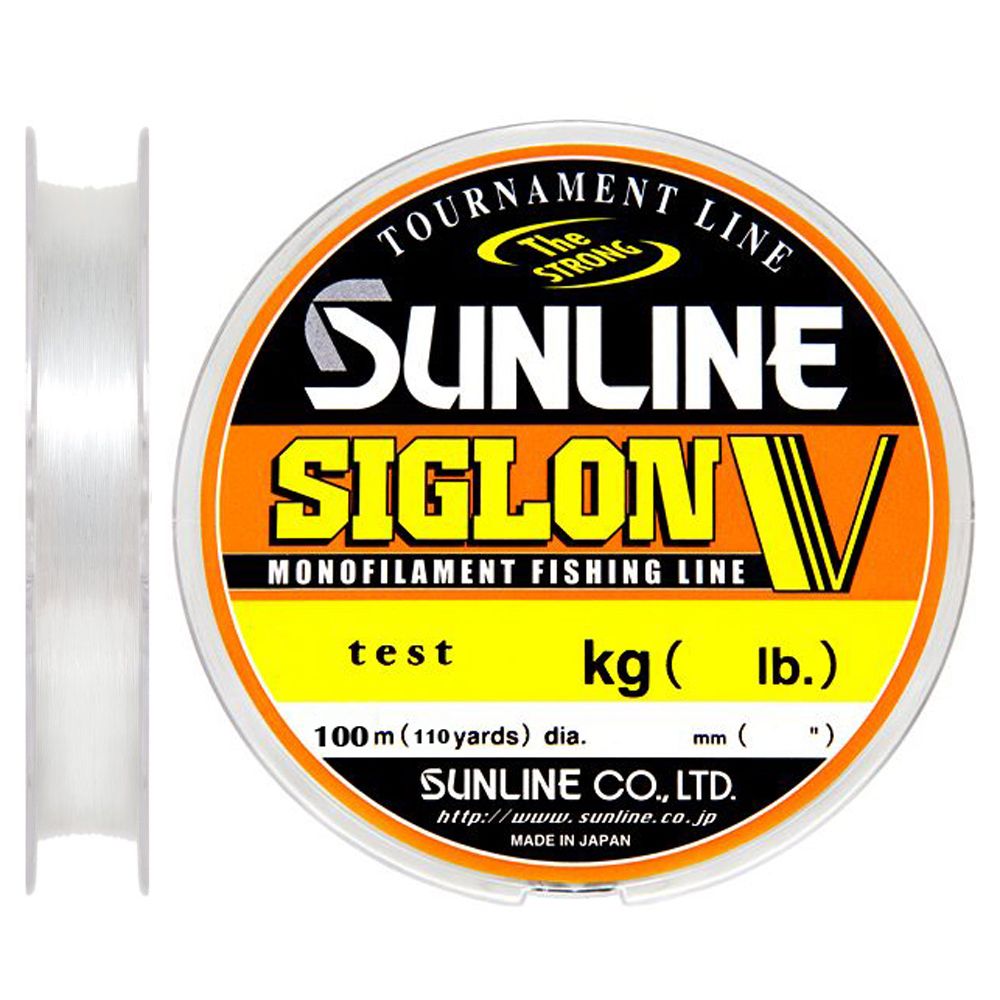

Леска Sunline Siglon V NEW 100м 0.128mm 1.5кг/3lb, Прозрачный, Siglon V NEW 100м