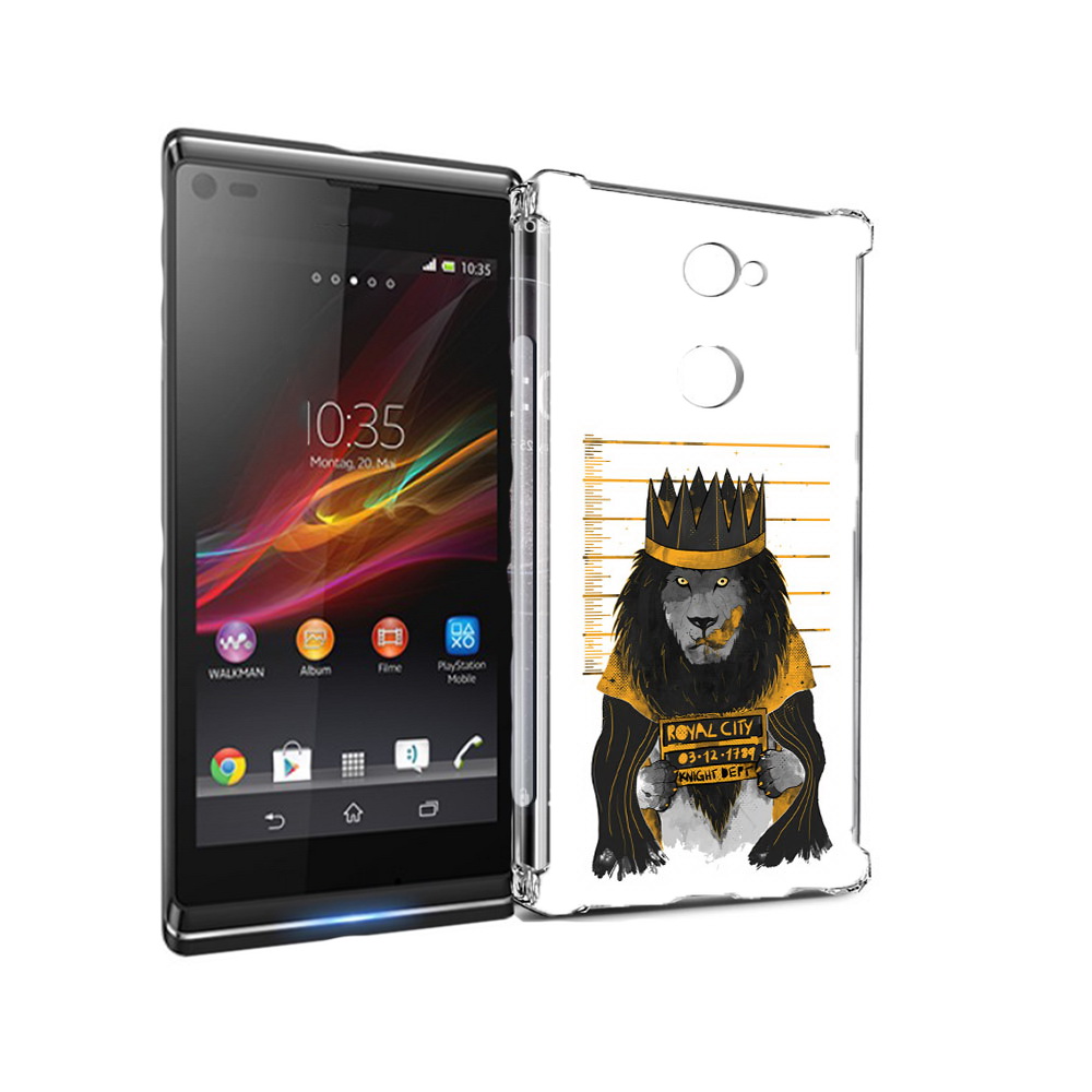 

Чехол MyPads Tocco для Sony Xperia L2 лев в законе (PT99662.233.435), Прозрачный, Tocco