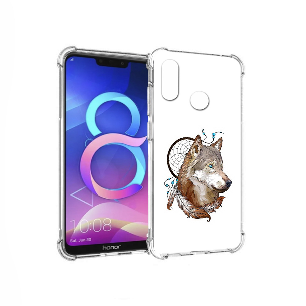 

Чехол MyPads Tocco для Honor 8C волк и ловец снов (PT121522.29.269), Прозрачный, Tocco