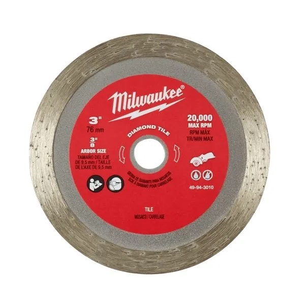 Отрезной диск по плитке Milwaukee 49943010 76 мм