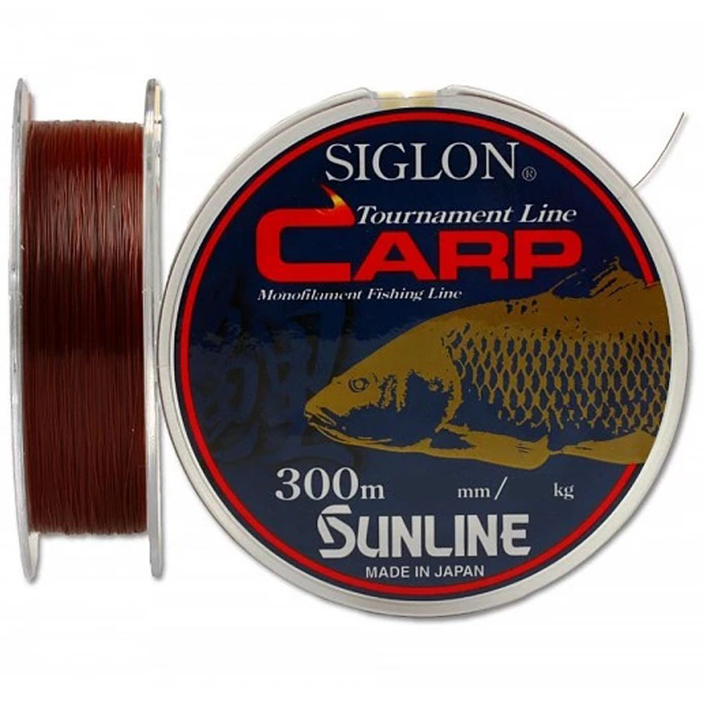 

Леска Sunline Siglon Carp 300m (Matte Red Brown) #5.0/0.380mm 9,5kg, Прозрачный, Siglon Carp