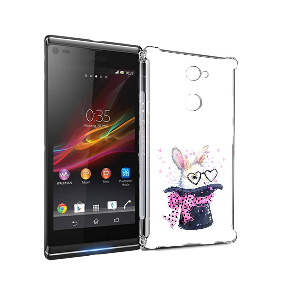 Чехол MyPads Tocco для Sony Xperia L2 кролик в шляпе (PT99662.233.418)