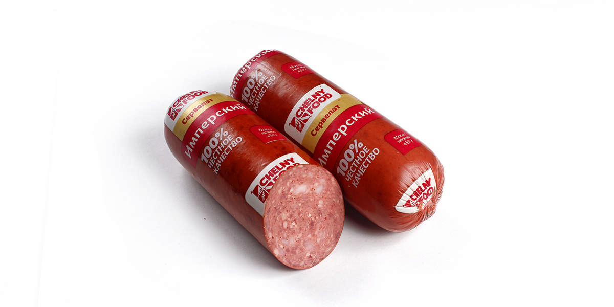 

Колбаса Chelny food Сервелат Имперский полукопченая 450 г
