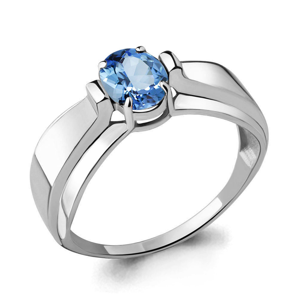 

Кольцо из серебра с топазом р. Aquamarine 6593205, 6593205_925_р