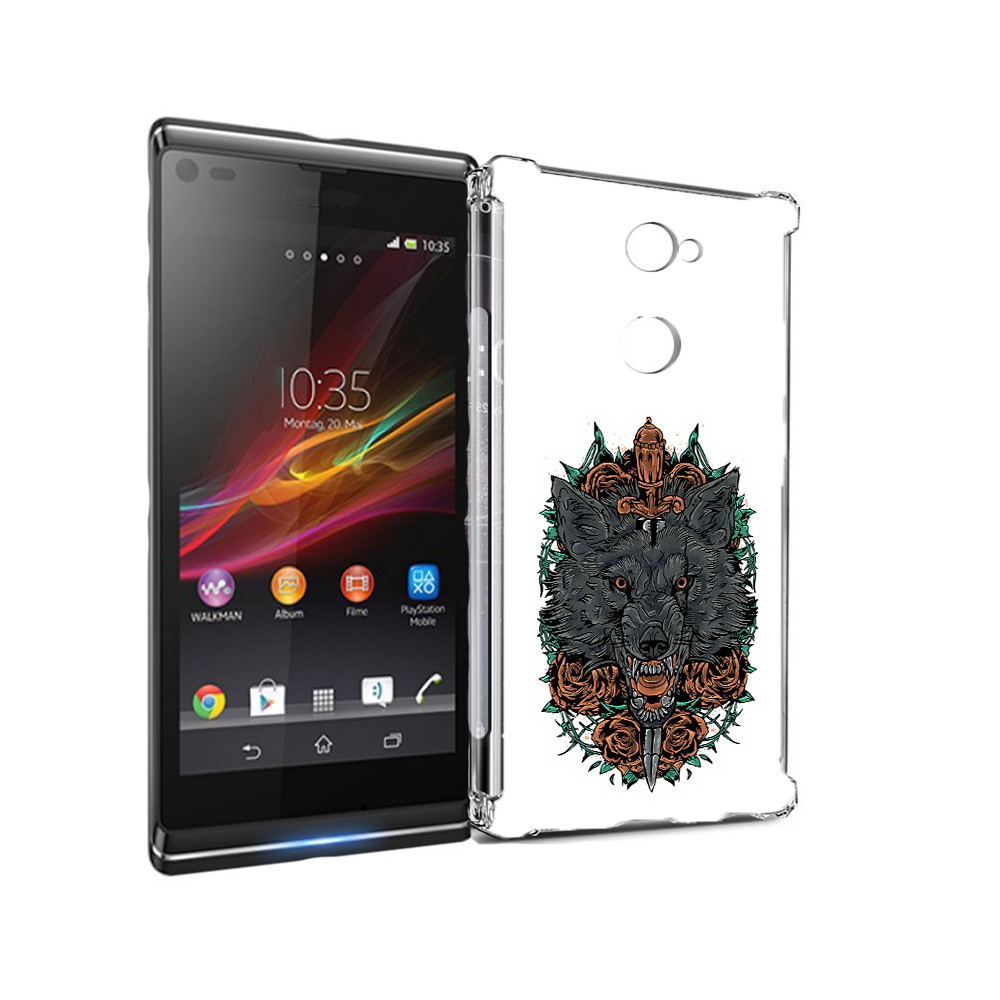 

Чехол MyPads Tocco для Sony Xperia L2 красивый злой волк (PT99662.233.409), Прозрачный, Tocco