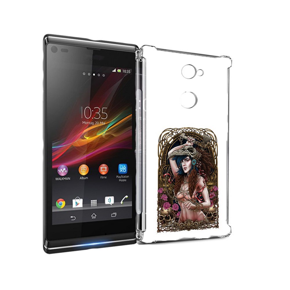 

Чехол MyPads Tocco для Sony Xperia L2 красивая девушка рисунок (PT99662.233.407), Прозрачный, Tocco