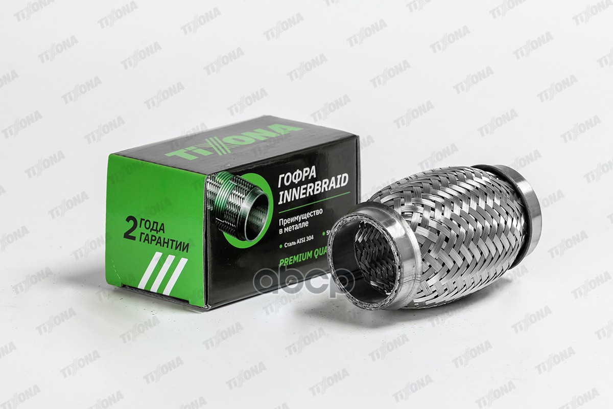 

Гофра 40/100 (AISI 304 with inner braid) Tixona 40100