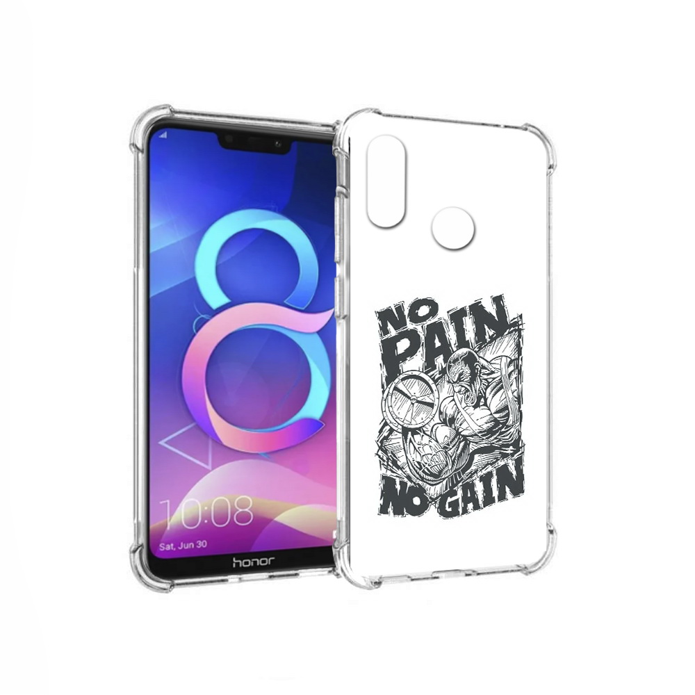 

Чехол MyPads Tocco для Honor 8C бодибилдинг тяжелая работа (PT121522.29.238), Прозрачный, Tocco