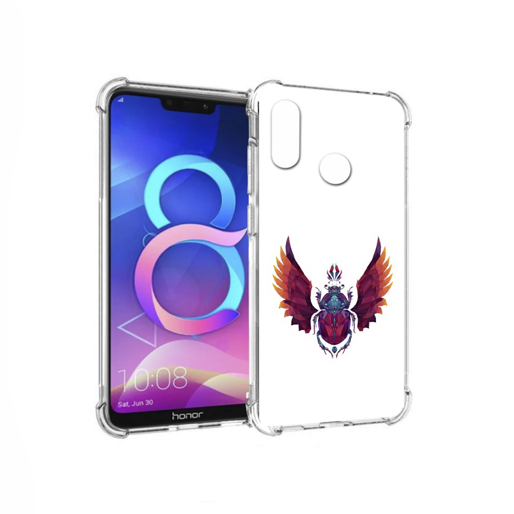 

Чехол MyPads Tocco для Honor 8C алмазный скоробей (PT121522.29.219), Прозрачный, Tocco