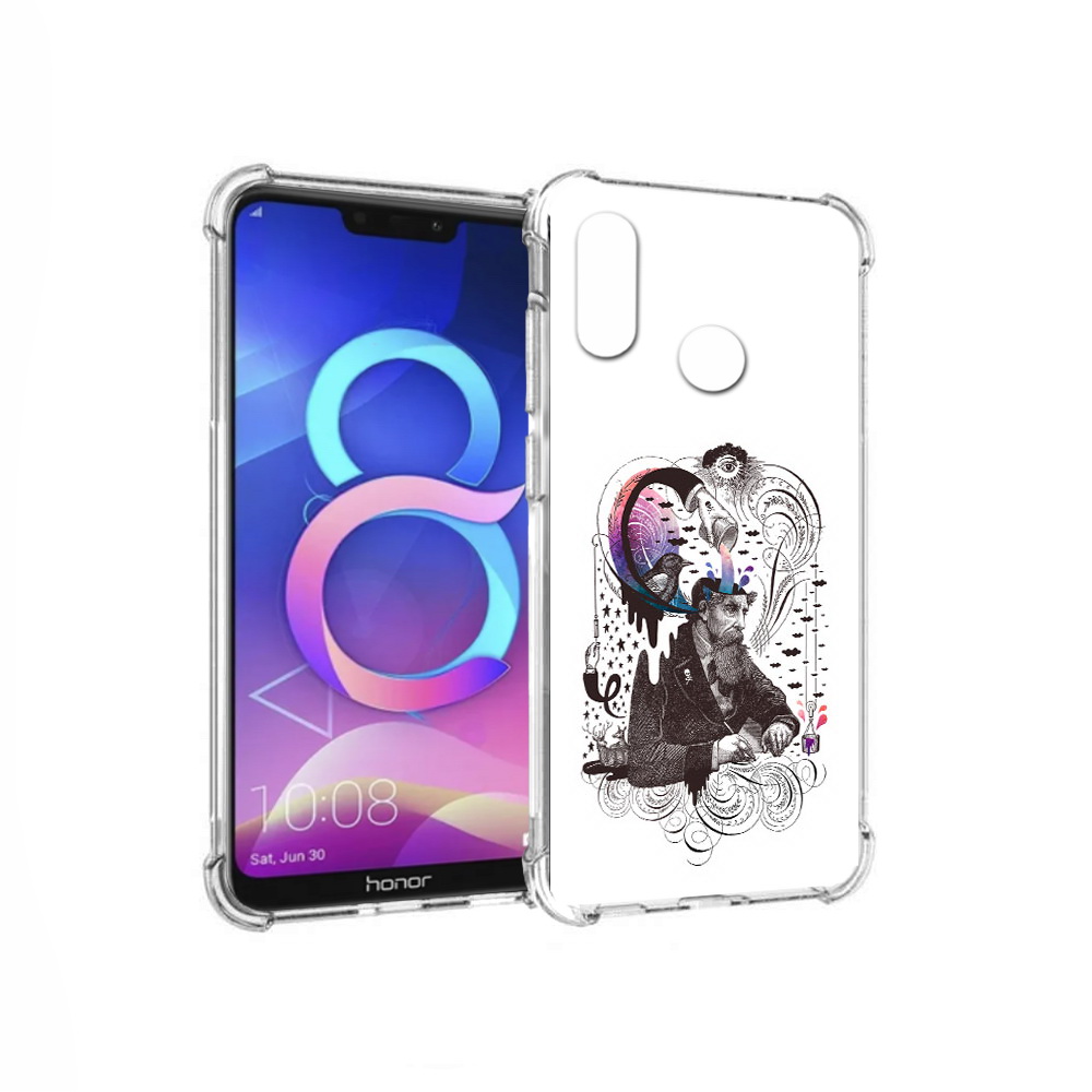 

Чехол MyPads Tocco для Honor 8C абстракция думающий мужчина (PT121522.29.210), Прозрачный, Tocco