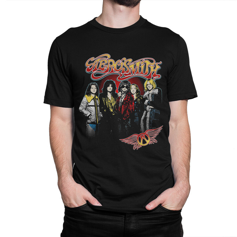 

Футболка мужская Dream Shirts группа Aerosmith 556017222 черная 2XL, группа Aerosmith 556017222