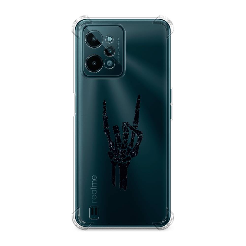 

Чехол Awog на Oppo Realme C15 "Rock for a skeleton", Черный;прозрачный, 259351-1