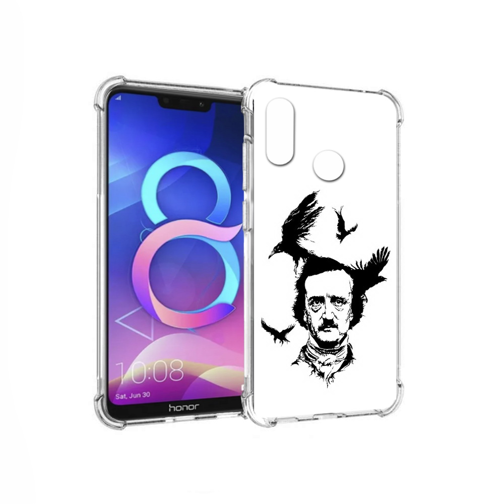 

Чехол MyPads Tocco для Honor 8C Эдгар Аллан черно белый (PT121522.29.204), Прозрачный, Tocco