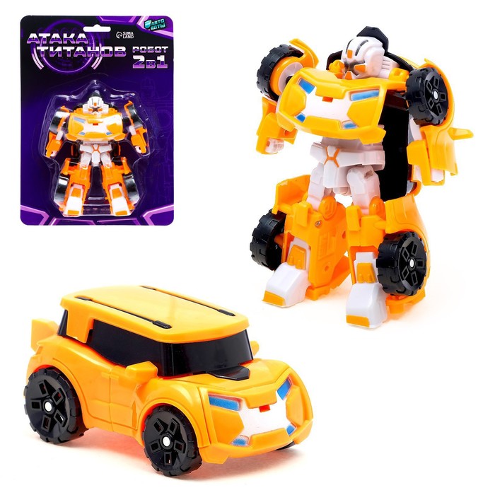 Робот Автобот, трансформируется, оранжевый интерактивная игрушка танцующий робот robot bot pioneer оранжевый
