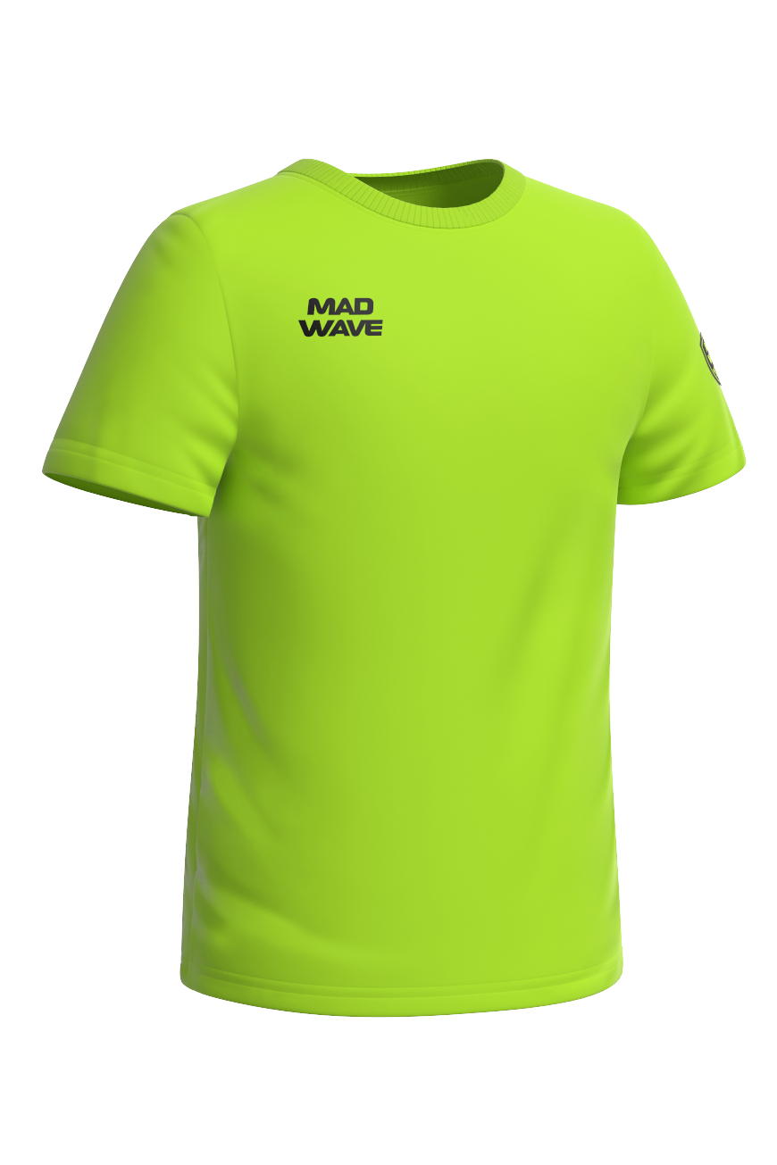 Футболка детская Mad Wave MW T-shirt Junior, зеленый, 158