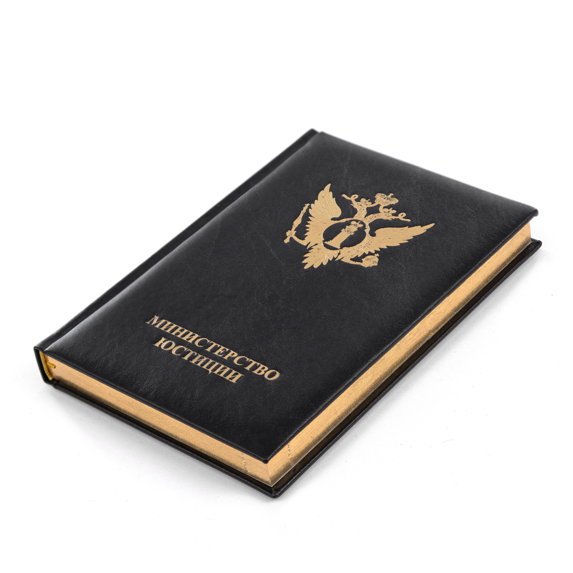 Ежедневник с логотипом Министерство Юстиции Лубянка 4520 4520-29458 А5 в линейку чёрный