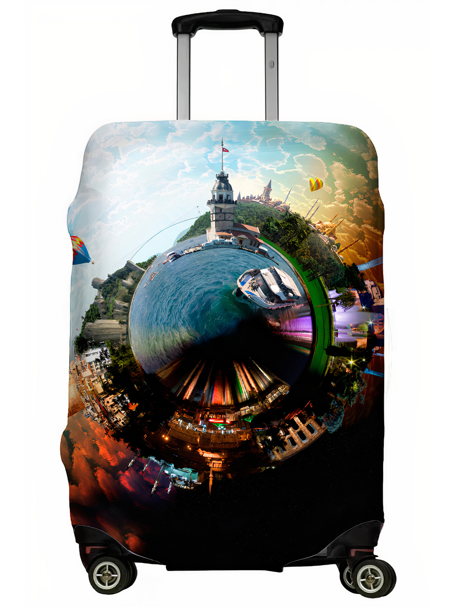 

Чехол для чемодана LeJoy LJ-CASE-421 Путешествие по миру L, LJ-CASE-421