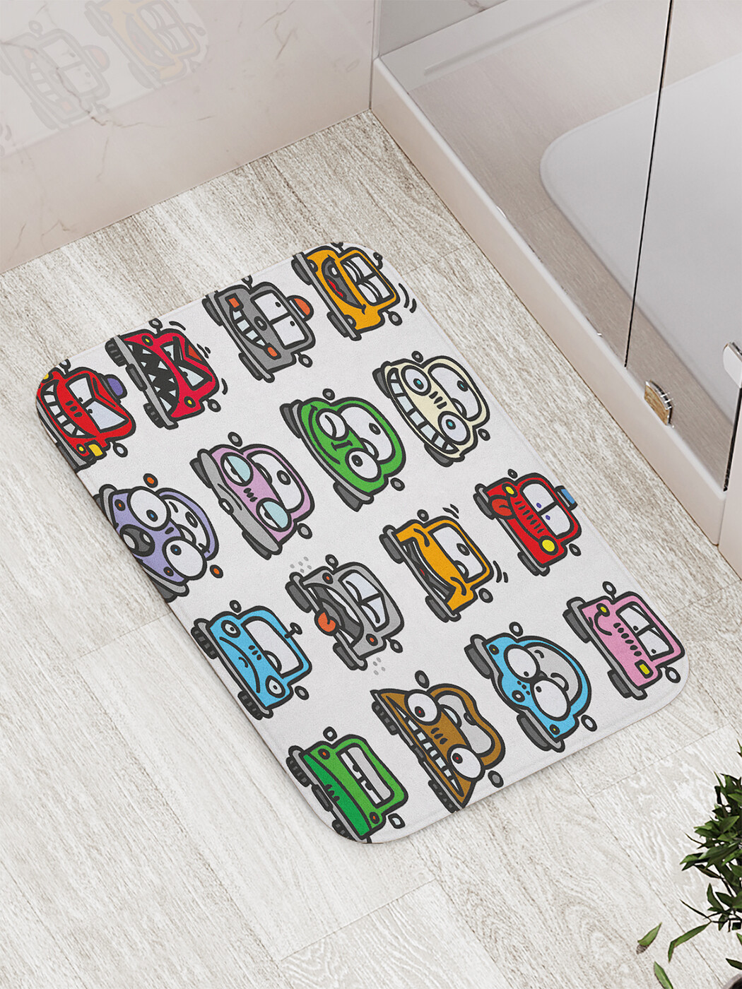

Коврик JoyArty "Эмоциональные автомобили" для ванной, сауны, бассейна, 77х52 см, Эмоциональные автомобили