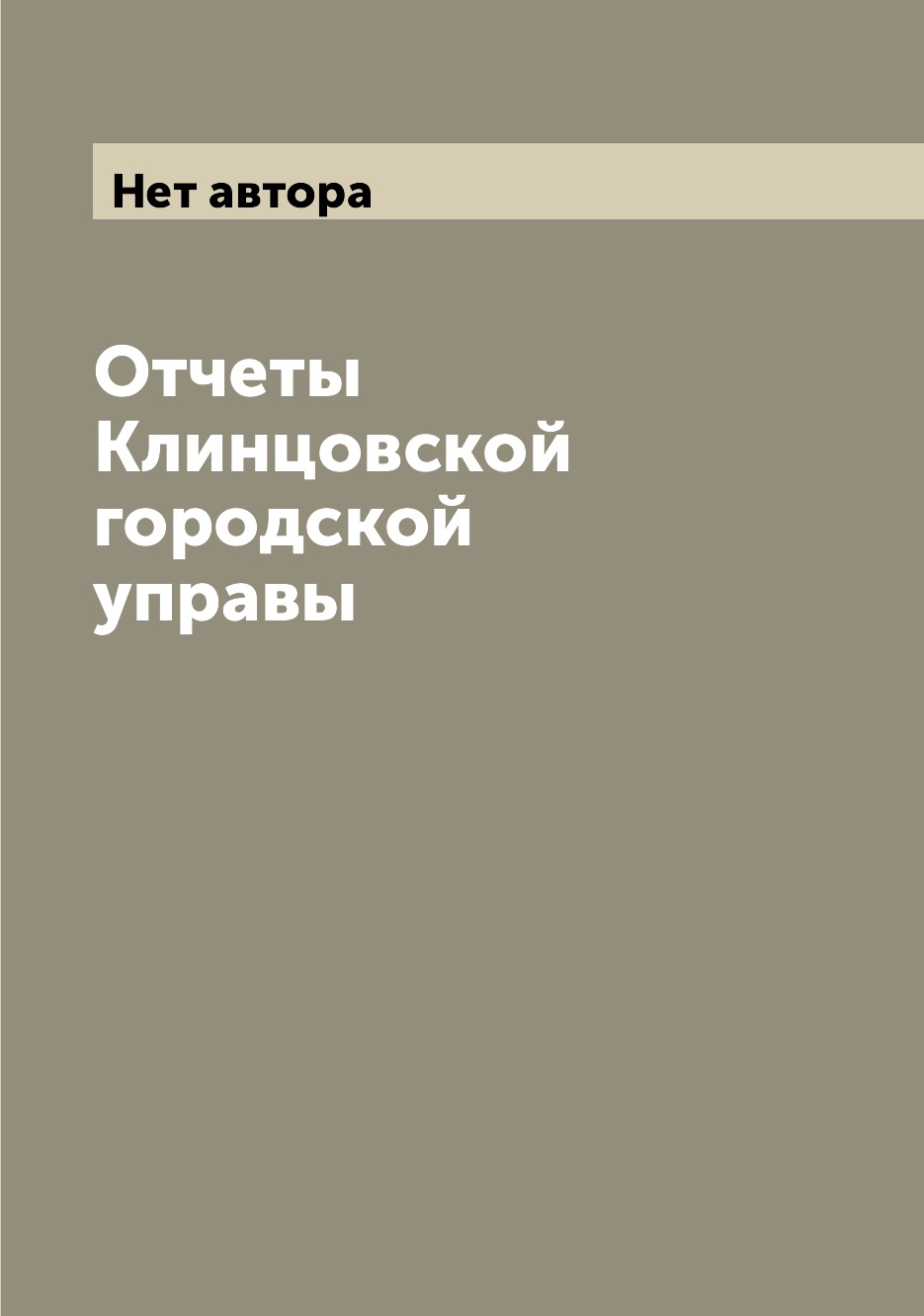 фото Книга отчеты клинцовской городской управы archive publica