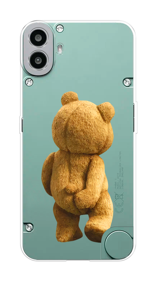 

Чехол на CMF Phone 1 "Медвежья спина", Коричневый;прозрачный, 3300450-1
