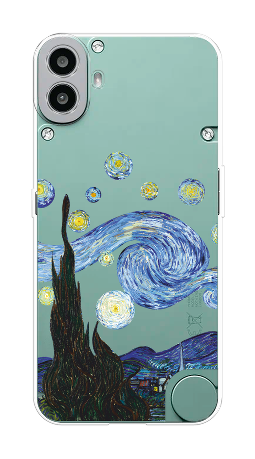 

Чехол на CMF Phone 1 "Ночь Ван Гога", Голубой;синий;черный, 3300450-1