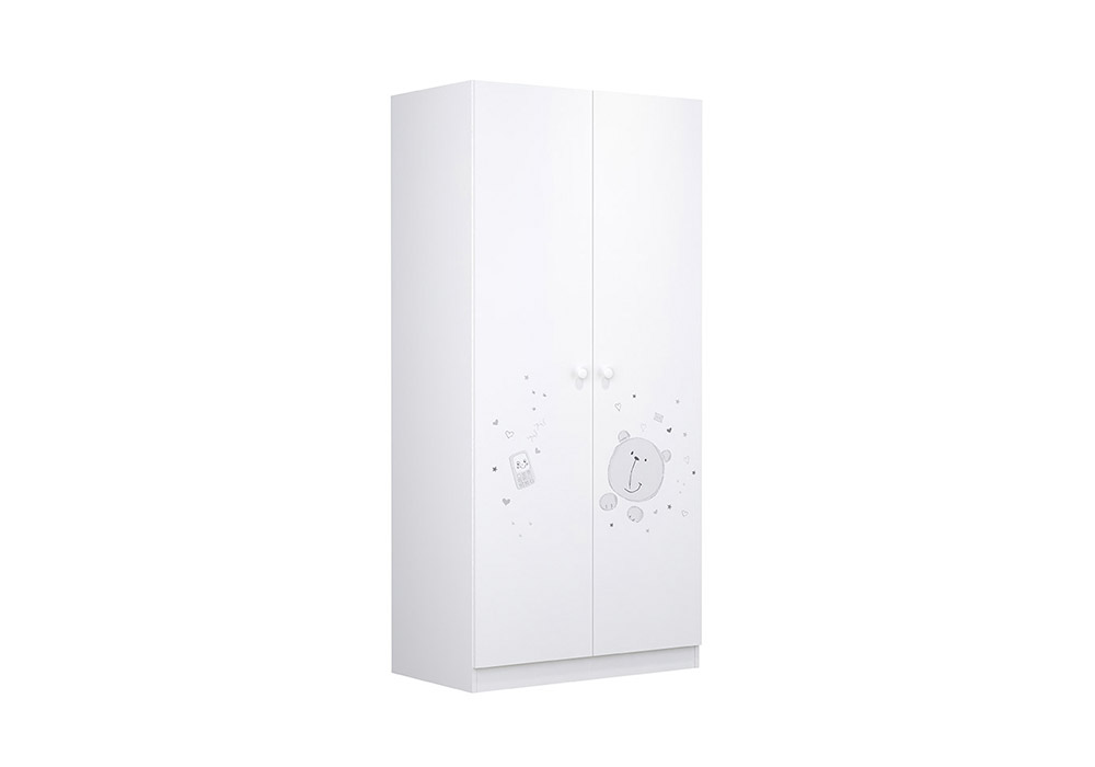 

Шкаф 2-х створчатый НОНТОН Polini kids French 1230 Teddy, 89.8 см, белый