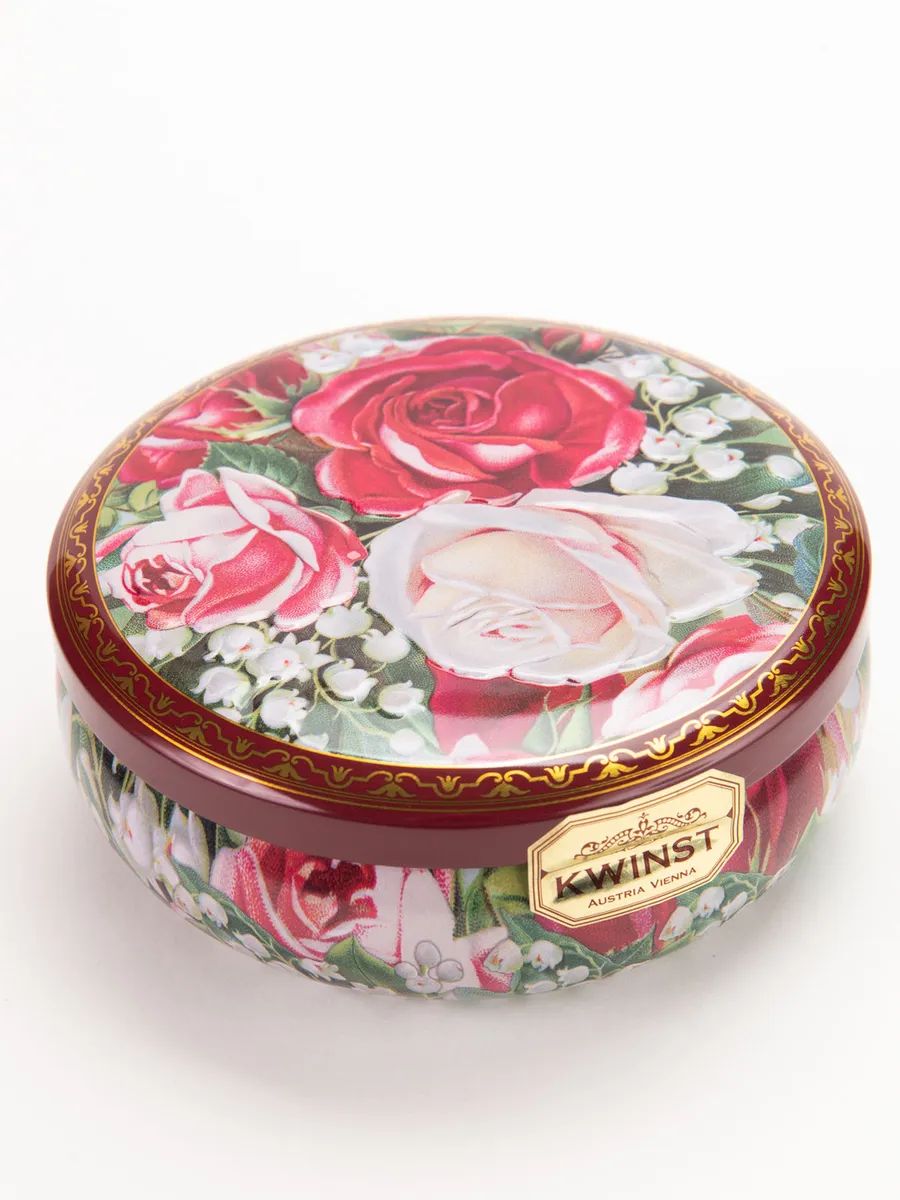 Цейлонский черный чай KWINST в подарочной жестяной упаковке Вальс цветов, 130 г