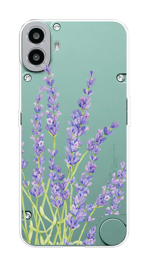 

Чехол на CMF Phone 1 "Лавандовые стебли", Фиолетовый;зеленый, 3300450-1