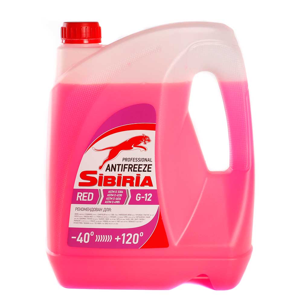 Антифриз SIBIRIA ANTIFREEZE G12+ (-40) красный 5кг