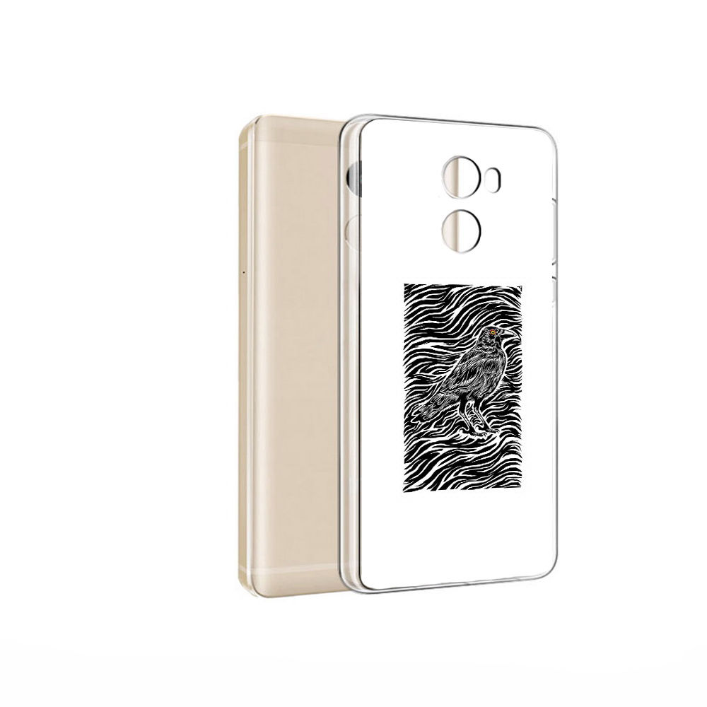 

Чехол MyPads Tocco для Xiaomi Redmi 4 Pro ворон в абстракции (PT47305.303.272), Прозрачный, Tocco