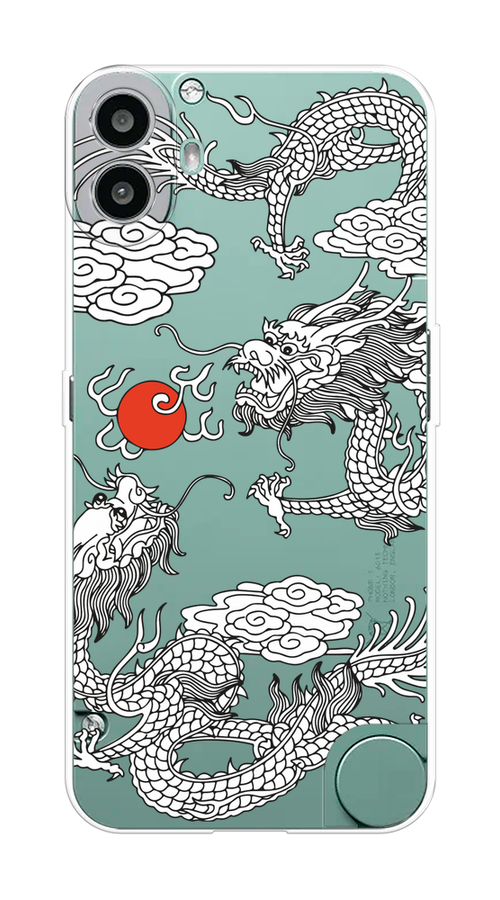 

Чехол на CMF Phone 1 "Драконы с ножом", Прозрачный;черный;белый, 3300450-1