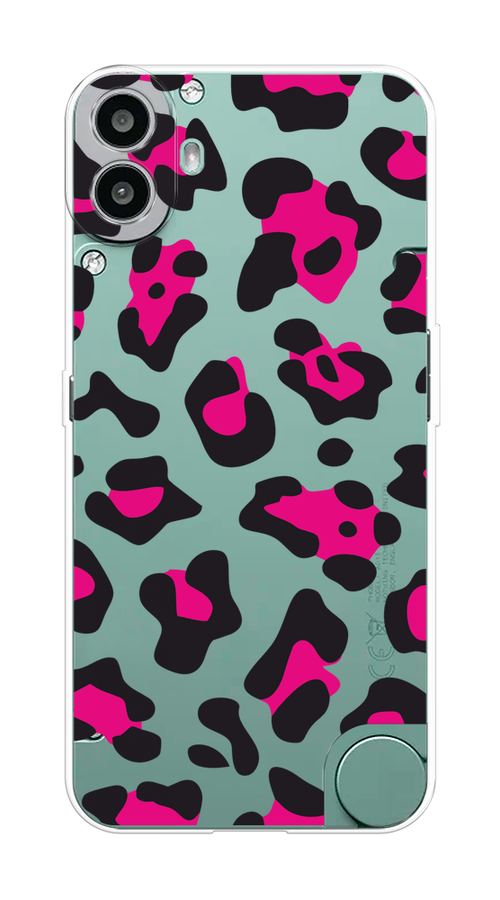 

Чехол на CMF Phone 1 "Pink cow spots", Черный;розовый, 3300450-1