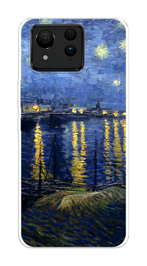 

Чехол на Asus ZenFone 11 Ultra "Звездная ночь над Роной", Синий;желтый, 45250-1