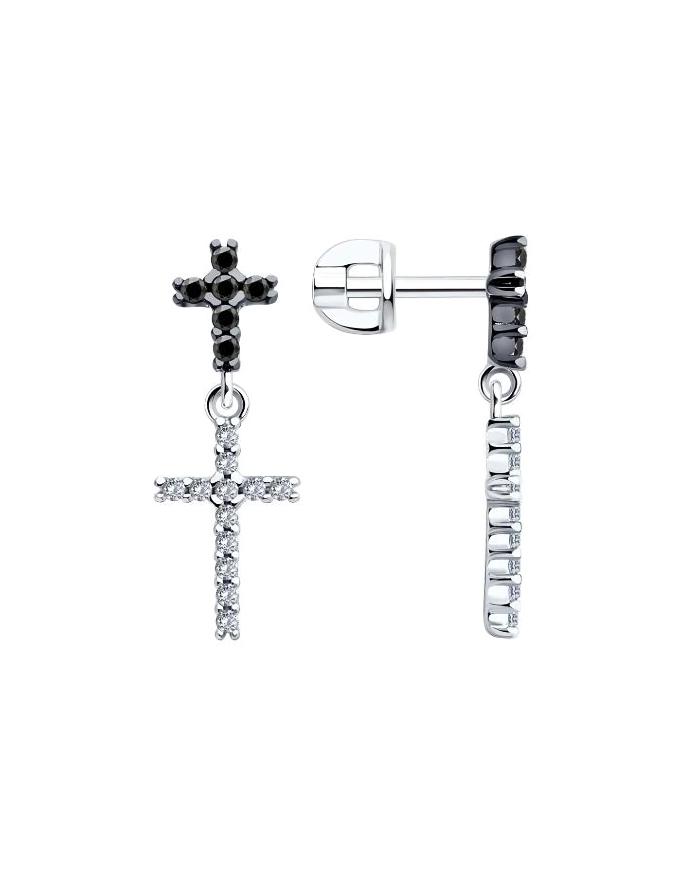 

Серьги пусеты из серебра TEO MAORI 894026449, фианит, 894026449