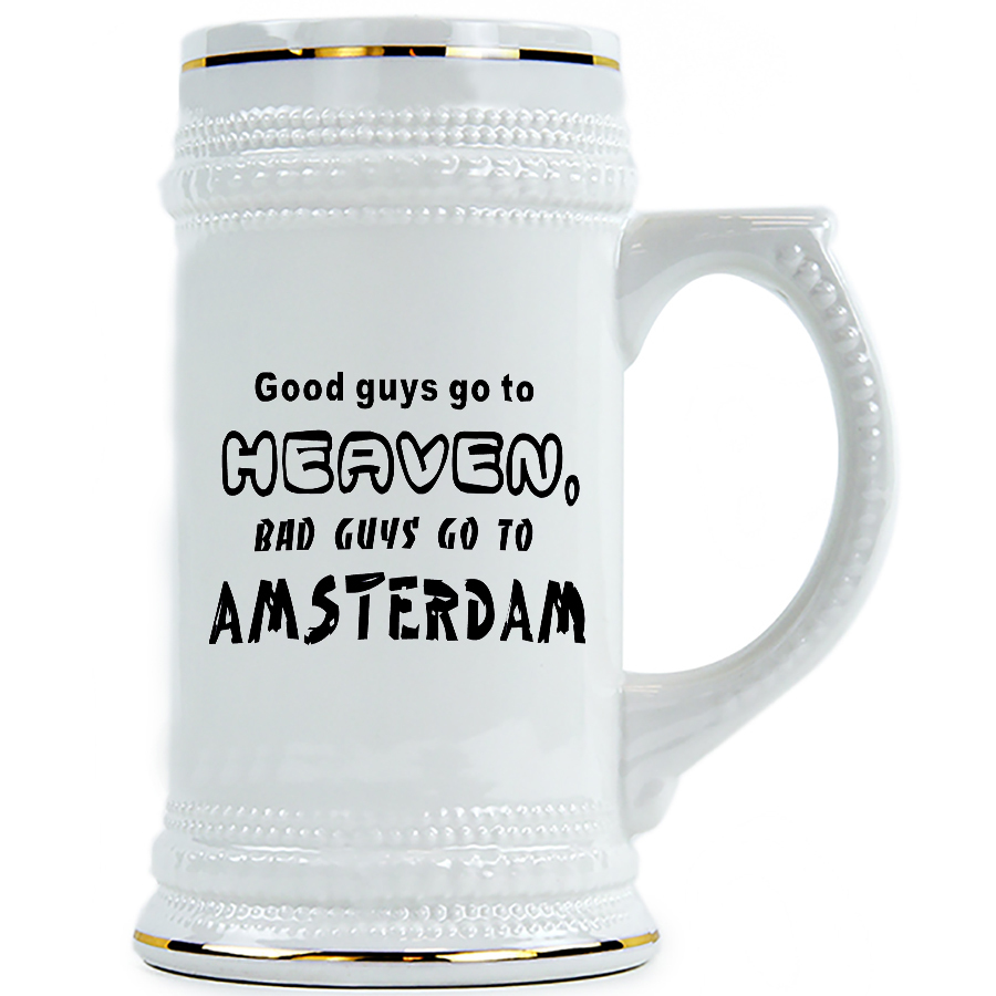 фото Пивная кружка drabs good guys go to heaven, bad guys go to amsterdam