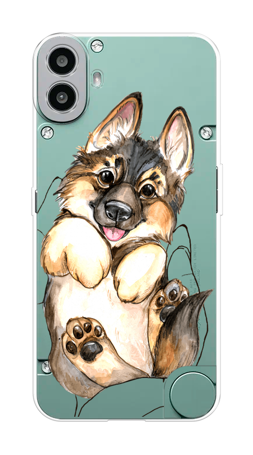 

Чехол на CMF Phone 1 "Овчарка в ладошках", Серый;бежевый;белый, 3300450-1