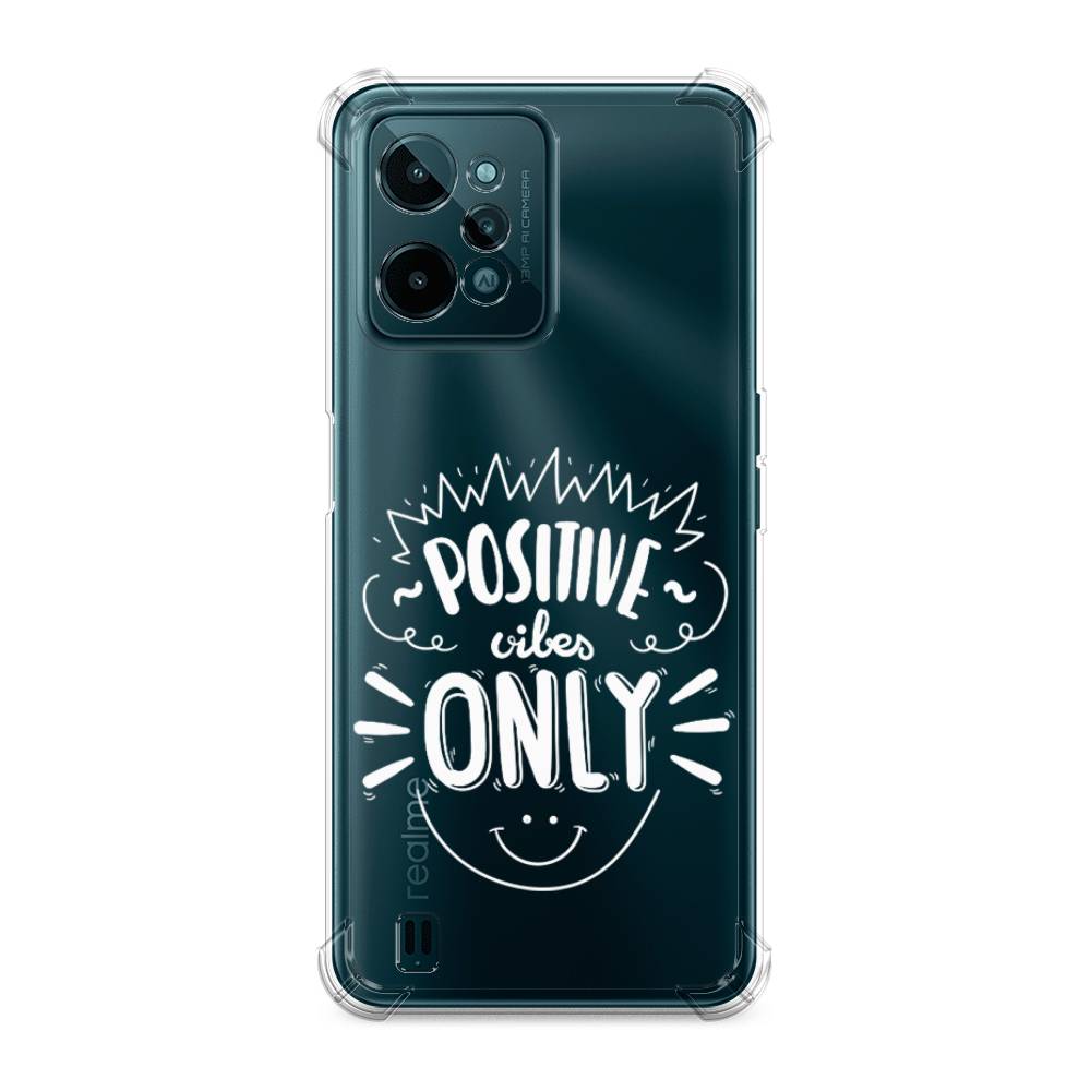 

Чехол Awog на Oppo Realme C15 "Positive vibes only графика", Белый, 259351-1