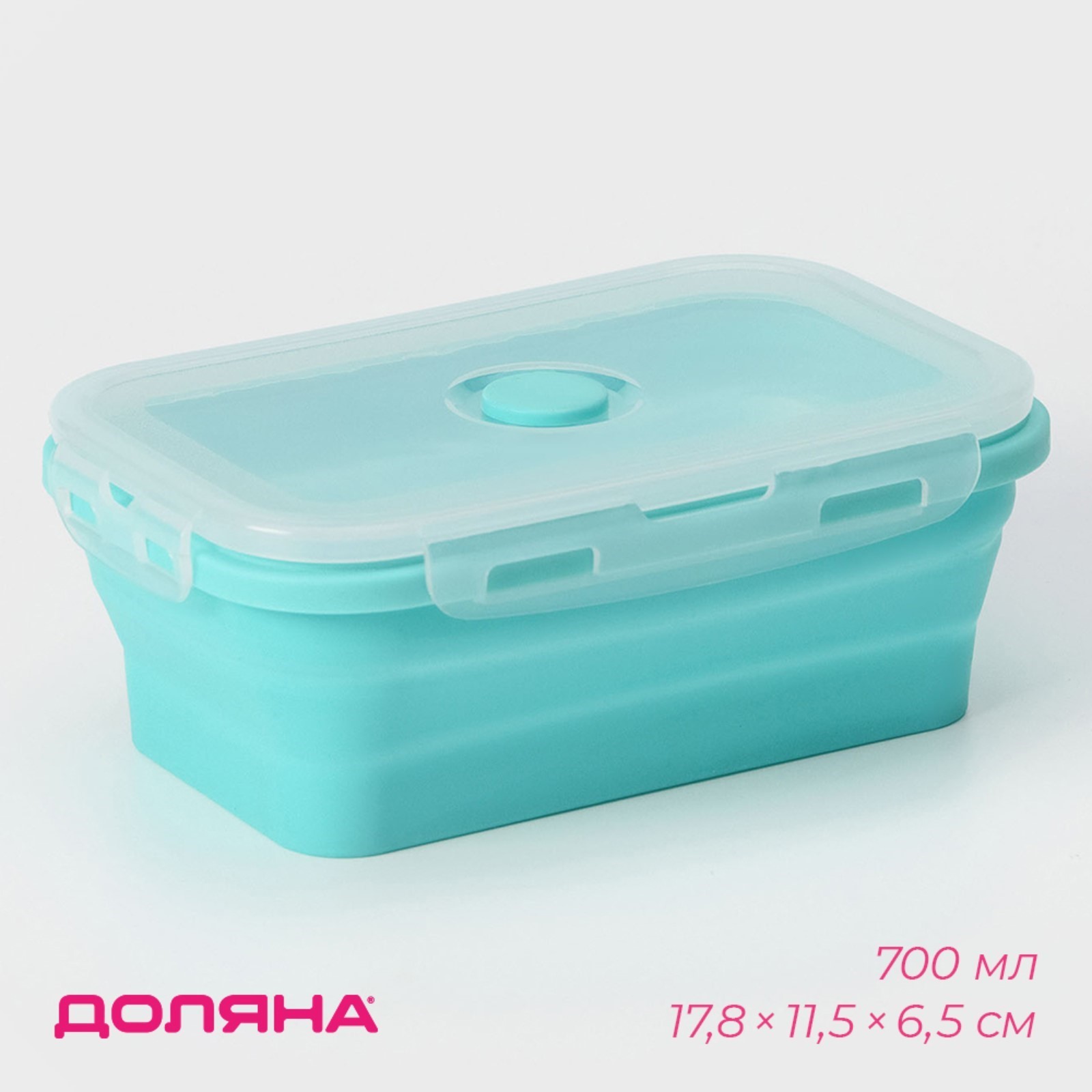 

Контейнер с крышкой Доляна Коста 2763709, Голубой, "Коста"