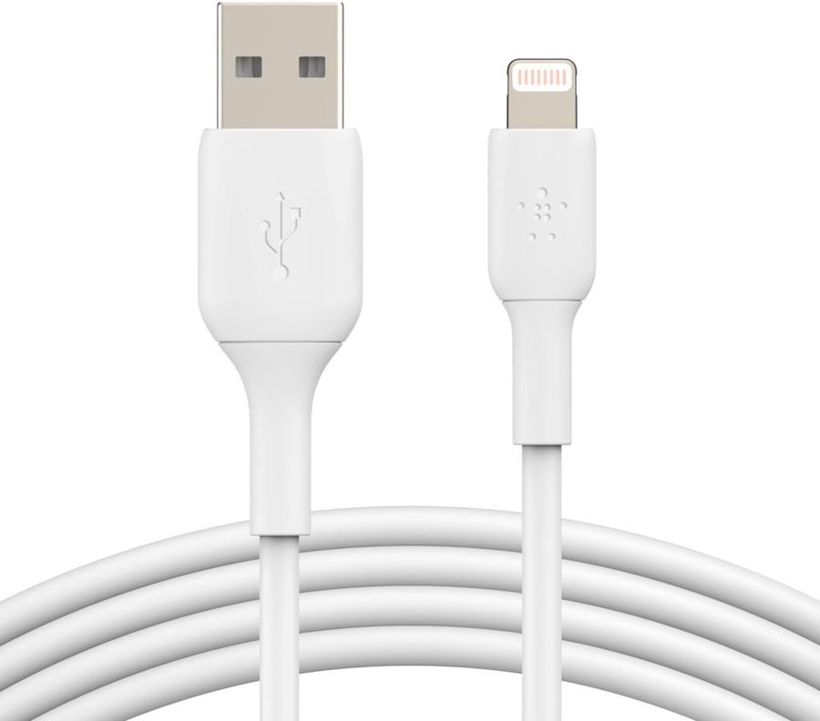 Кабель Belkin Lightning/USB-A, 2м, белый (CAA001bt2MWH)