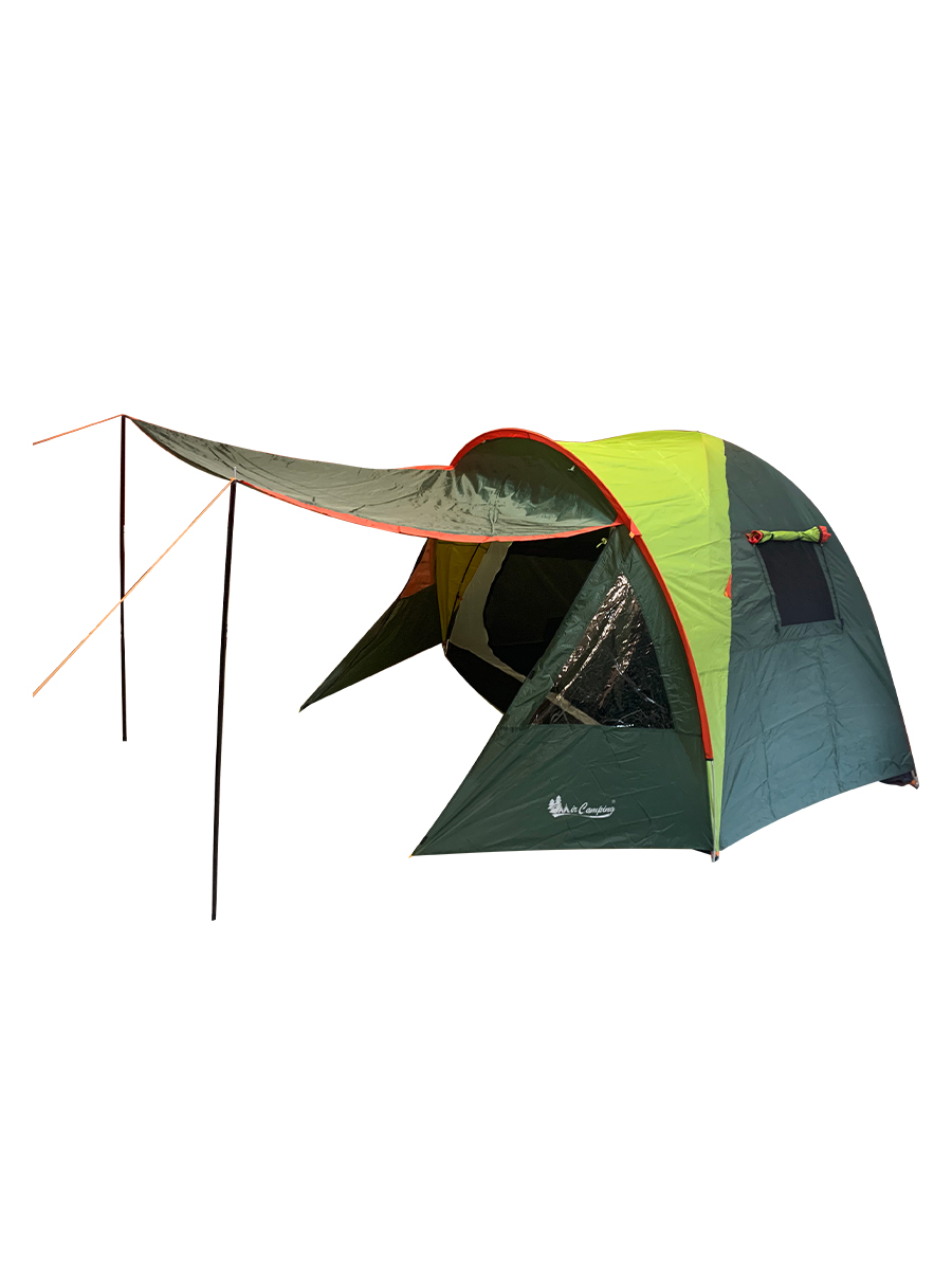 Палатка MirCamping 1004, кемпинговая, 4 места, цвет зеленый