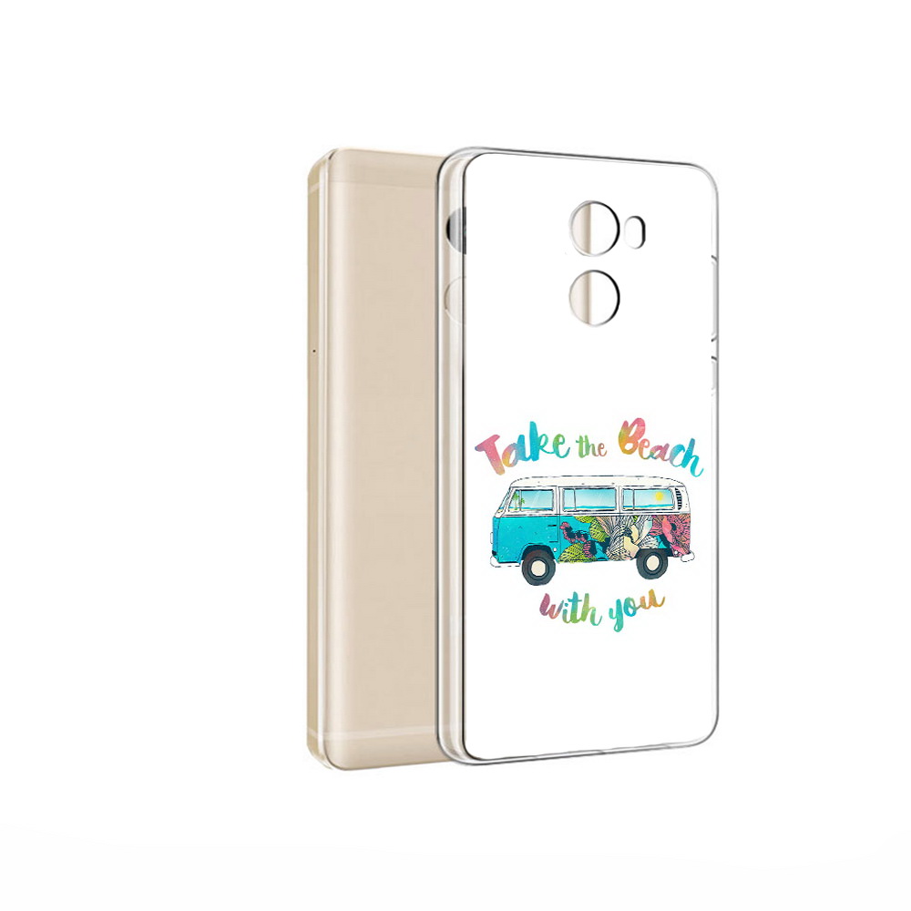 

Чехол MyPads Tocco для Xiaomi Redmi 4 Pro Хиппи автобус (PT47305.303.190), Прозрачный, Tocco