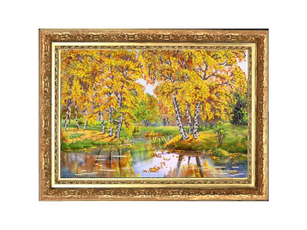 

Рисунок на ткани Осенний день